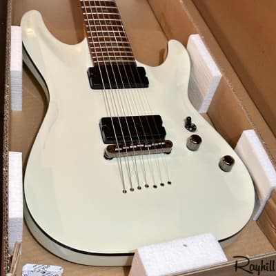 Schecter Demon-7 7 String Electric Guitar White B-stock image 6