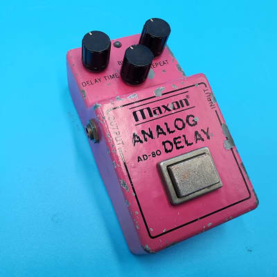 Vintage 80s Maxon AD-80 Analog Delay Guitar Effect Pedal Original Bass MIJ Japan image 6