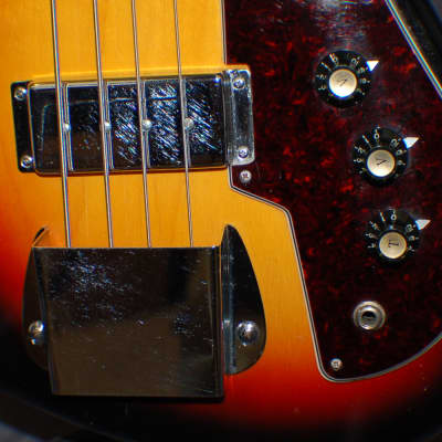 Video Demo 1966 Conrad Model 1246 Full Scale Bass Guitar New Strings Original Soft Shell Case image 3