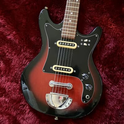 c.1960s-1970s Vision VEG-120 MIJ Vintage Guitars Double Cut “Cherry Red” for sale
