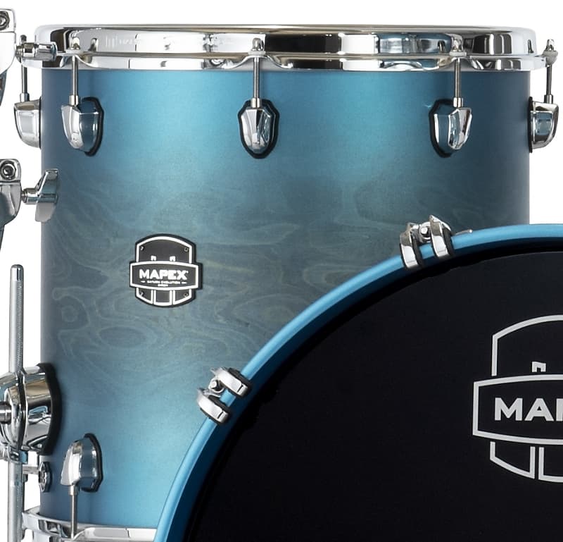 Mapex Saturn Evolution 14x12" Exotic Azure Burst Lacquer Reverb