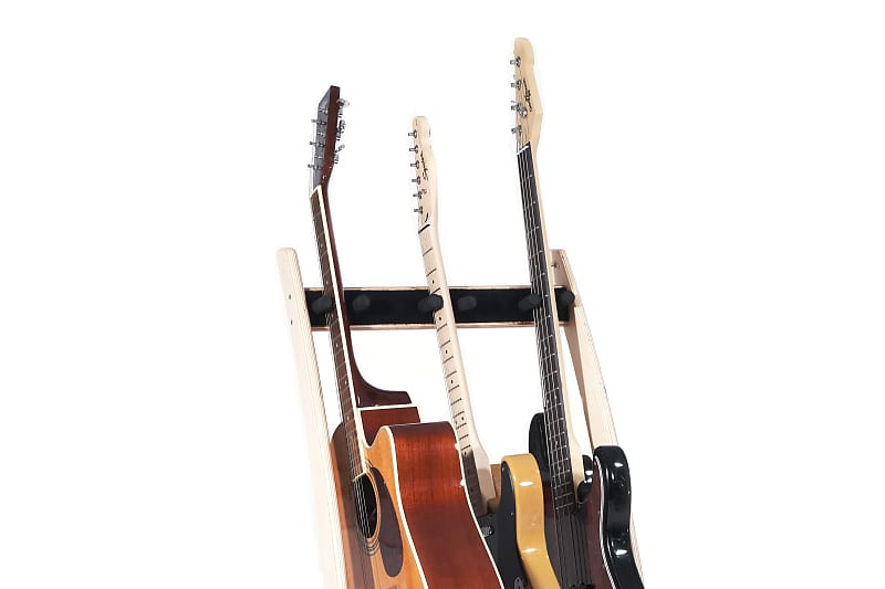 Ruach GR-2 Customisable 5 Way Guitar Rack for Guitars and Cases - Birch -  Ruach Music