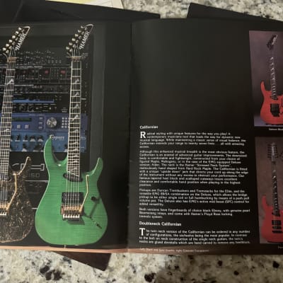 Hamer Catalog 1996 Standard artist Archtop eclipse 12 string special mirage Duo Tone. P-90 T 51 vintage S Daytona Californian chaparral bass Cruise bass slammer image 21