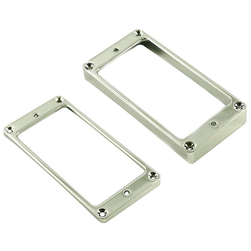 Metal Humbucker Pickup Mounting Rings Flat Bottom Chrome | Reverb