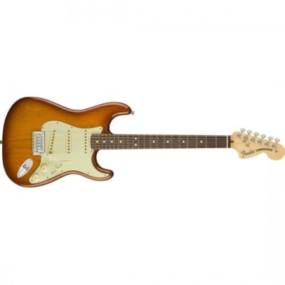 Fender American Performer Stratocaster Electric Guitar Rosewood FB Honey Burst - 0114910342 image 1