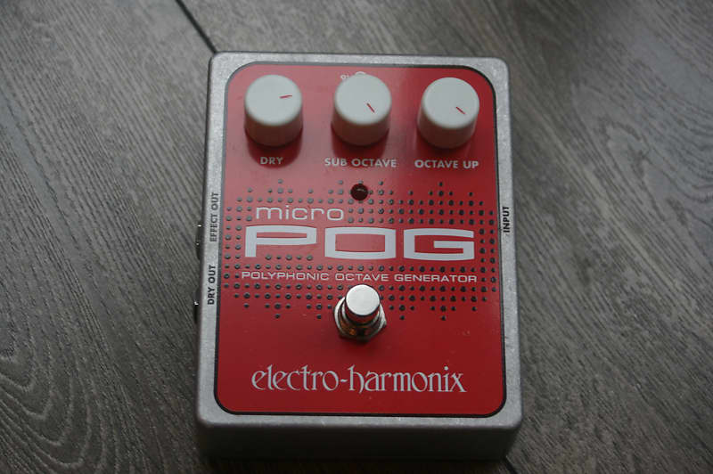 Electro-Harmonix Micro POG Polyphonic Octave Generator Red / Gray image 1