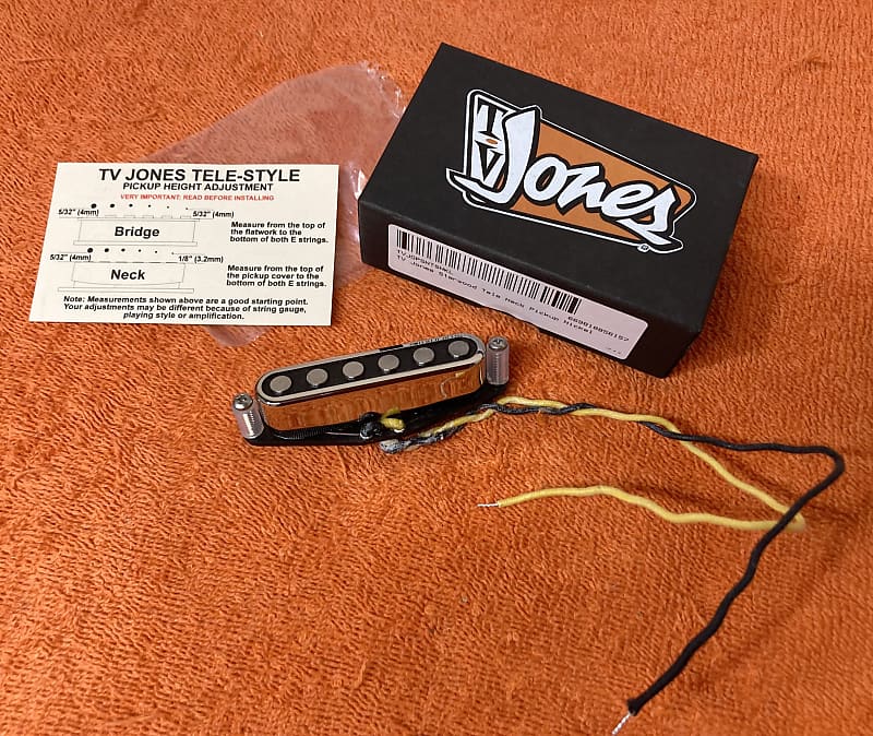 TV Jones Starwood Tele Telecaster Neck Pickup Nickel Like Reverb
