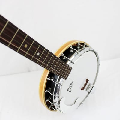 1960s-1970s Eko 5 String Closed Back Banjo - Natural image 8