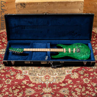 JP Guitars Luna Emerald Green Quilt image 20