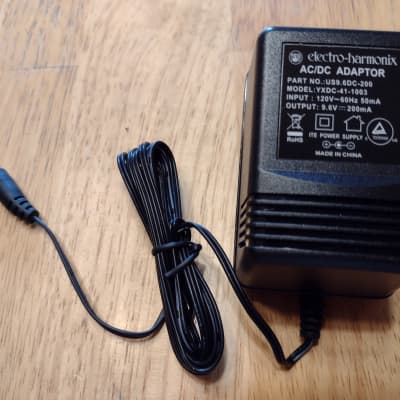 Electro-Harmonix AC/DC Adapter Model YXDC-41-1003 - 9.6V - Black image 1