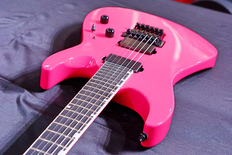 ESP Original M-II ctm Neon Pink hiendguitar Limited run | Reverb 