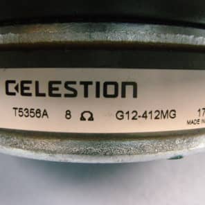 4x Celestion G12-412MG from Marshall MG Series Cabinet 8 Ohms (no individual sale, sold as set of 4) image 6