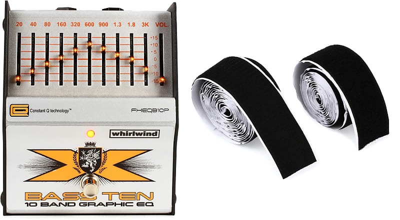 Whirlwind Bass Ten 10-band Bass EQ Pedal Bundle with