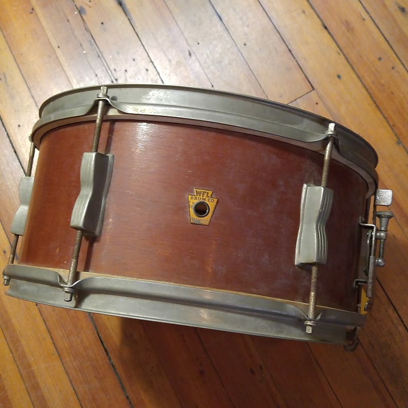 WFL No. 490 Supreme Concert Model 6.5x14" 6-Lug Snare Drum 1948 - 1959 image 5