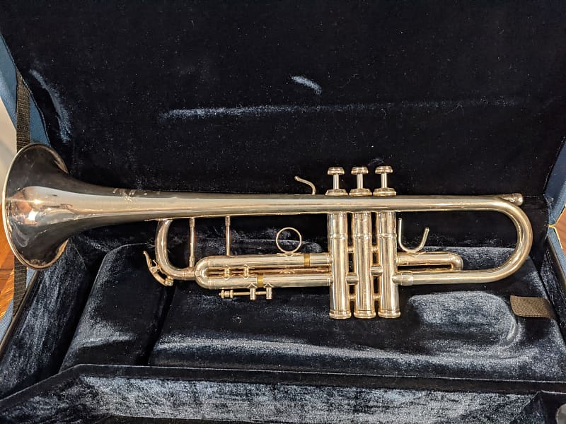 B&S Challenger 3137 Silver Plate Professional Trumpet With | Reverb