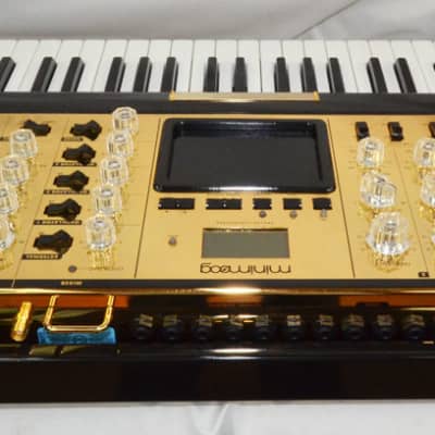 Moog MiniMoog Voyager Electric Blue Edition 10th Anniversary Limited Gold Edition image 4