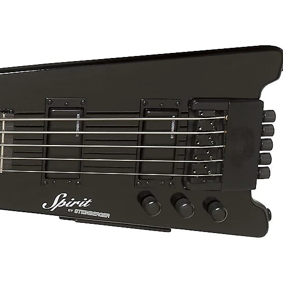 Steinberger Steinberger XT-25 5 string bass Standard Outfit (Left Handed) Black image 1