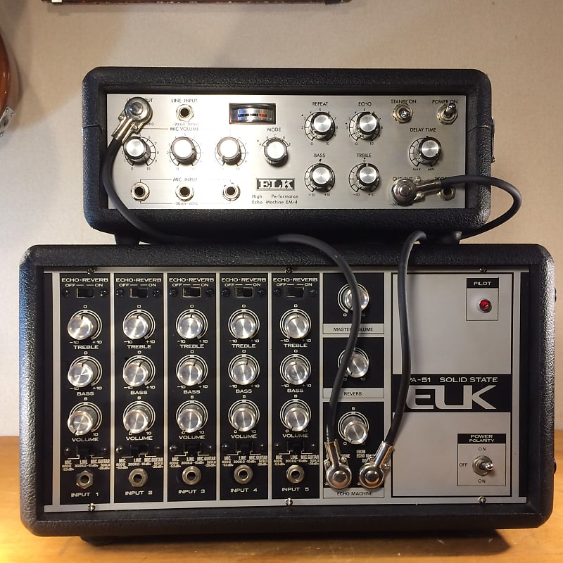 ELK PA-51 powered mixer/amp head with spring reverb. Quality