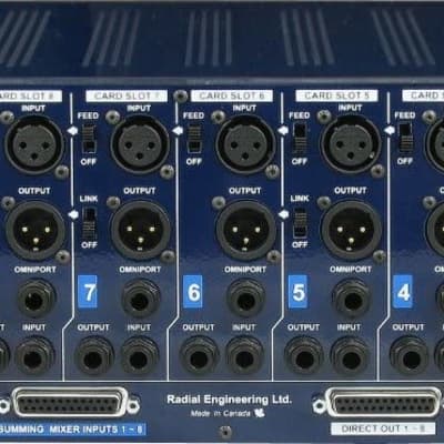 Radial Workhorse 500 Series 8 slot Power Rack and 8 Channel Summing Mixer image 4
