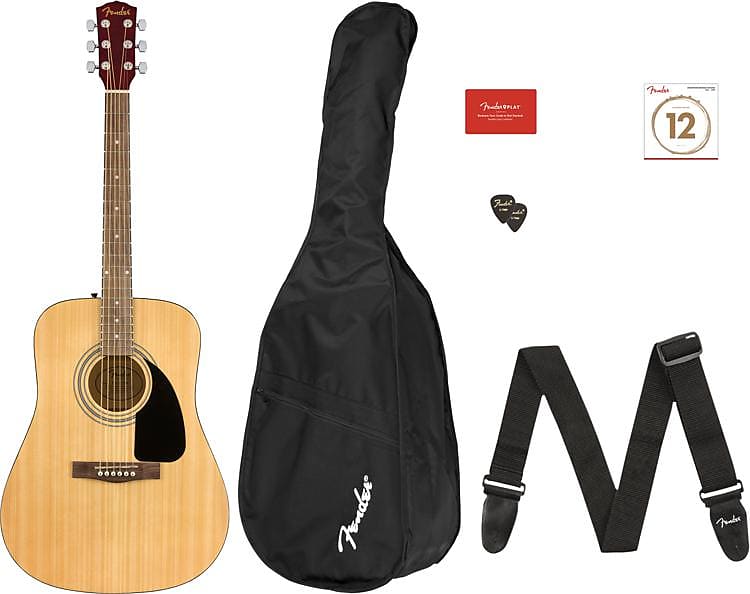 Fender FA115 Dreadnought Acoustic Guitar Pack - Natural image 1