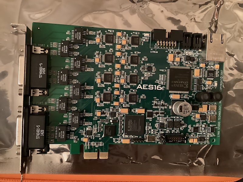 Lynx AES16e-50 AES / AES50 ultra-low latency PCIe audio interface & LS-ADAT  Expander