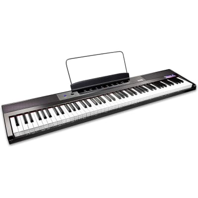 88 Key Digital Piano Keyboard Piano with Full Size Semi-Weighted Keys, Power Supply, Sheet Music Stand, Piano Note Stickers & Simply Piano Lessons image 1