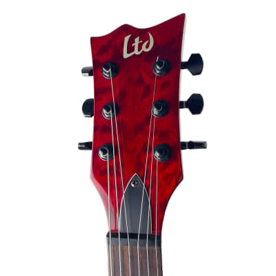 ESP LTD EC-100QM 2005 - See Thru Black Cherry image 8