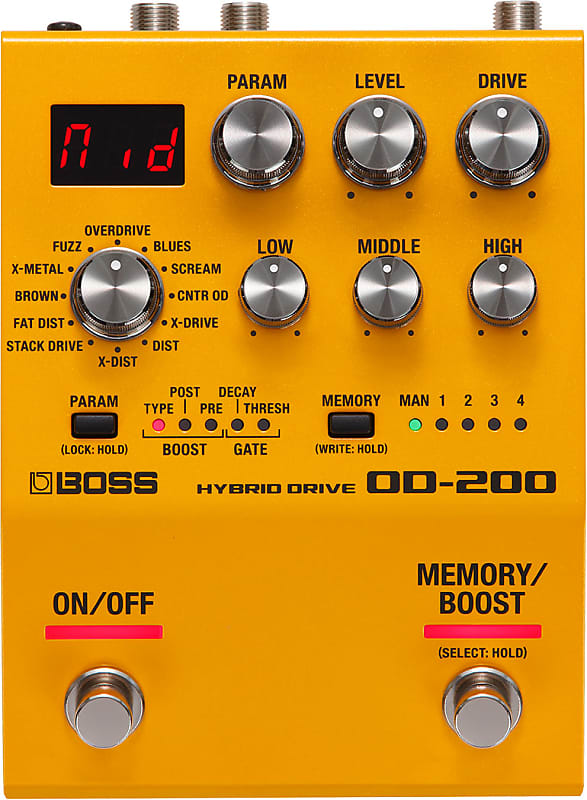 Boss OD-200 Hybrid Drive Effects Pedal image 1