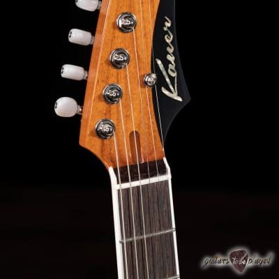 Kauer Korona Supreme Thinline Guitar w/ Lollar Regals – Rainbow Trout Silver image 5