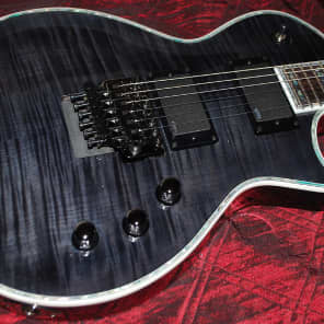 ESP LTD EC1000 FR Deluxe Electric Guitar See Thru Black EMG's Floyd Rose!! image 6