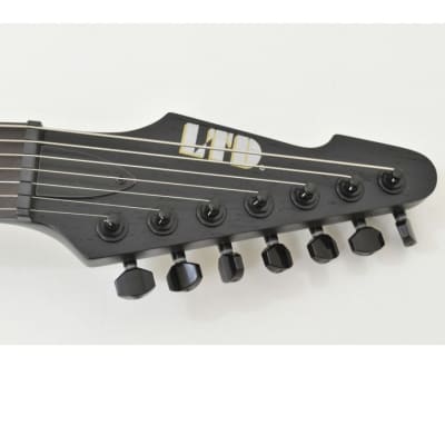 ESP LTD Alex Wade AW-7 Baritone 7 String Electric Guitar Open Grain Black Satin image 5