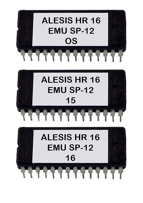 EMU E-MU SP12 SP-12 Sounds For Alesis HR-16 / Hr-16B Eprom Upgrade Set OS ver 2.0 Rom HR-16 HR16B image 1