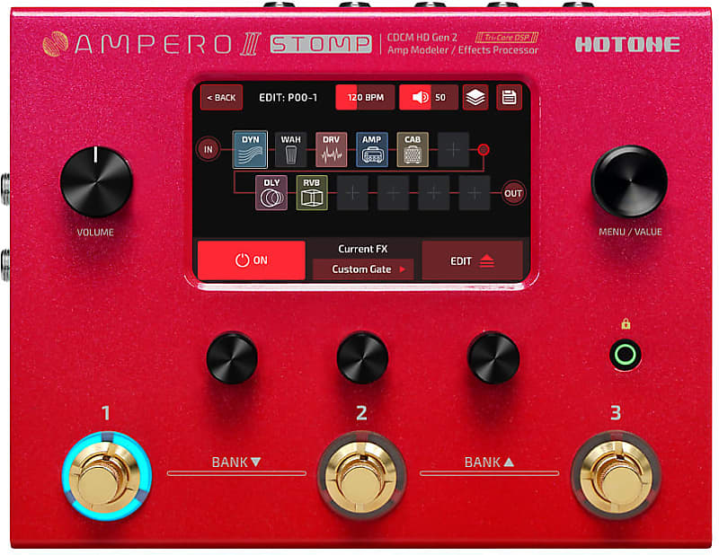 Hotone MP-300TA Ampero II Stomp 10th Anniversary - Red