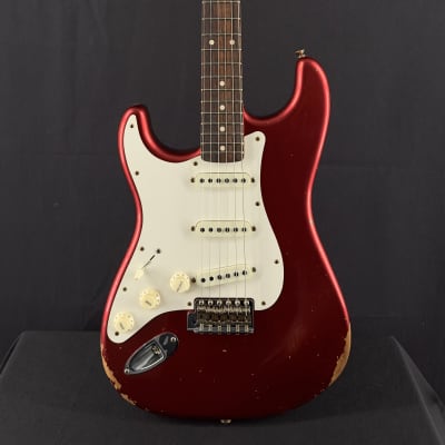 Fender Custom Shop Left-Handed 1959 Relic Stratocaster in Candy Apple Red image 3