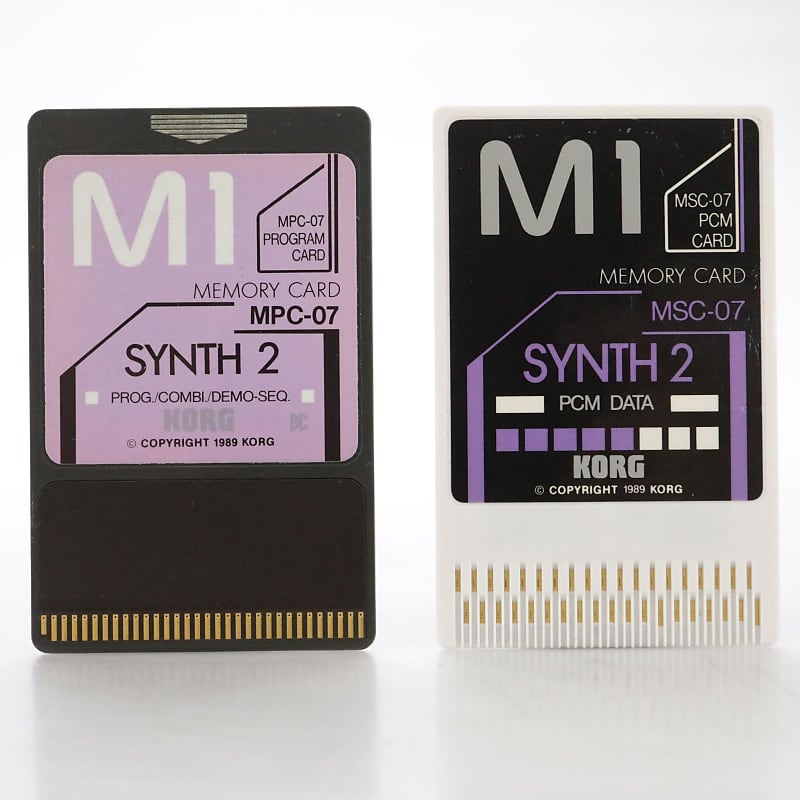 PERCUSSION Korg M1 PCM Memory Cards MPC-08 + MSC-08 for M1