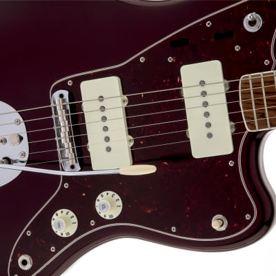 Fender Troy Van Leeuwen Jazzmaster Electric Guitar Bound Rosewood FB, Oxblood image 6