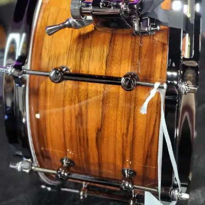 Tama S.L.P. G-Maple Snare Drum - 7 x 14in. - Gloss Tangerine Zebrawood Auth Dealer Free Shipping! image 6