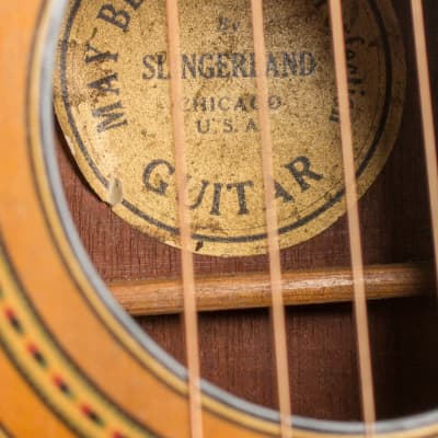 Slingerland  May Bell Recording Master Model #12 Flat Top Acoustic Guitar,  c. 1931 image 11