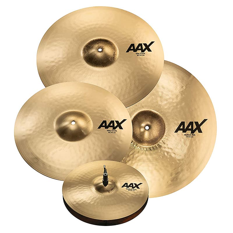 Sabian 25005XCPB AAX Promotional Cymbal Set, 14/16/18/21 image 1