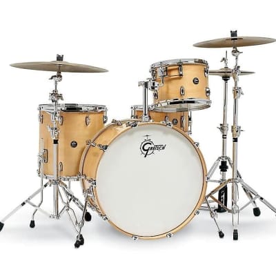 Gretsch RN2-R644-GN 13/16/24 Renown Series Drum Kit Set in Gloss Natural w/ Matching 14" Snare Drum image 1