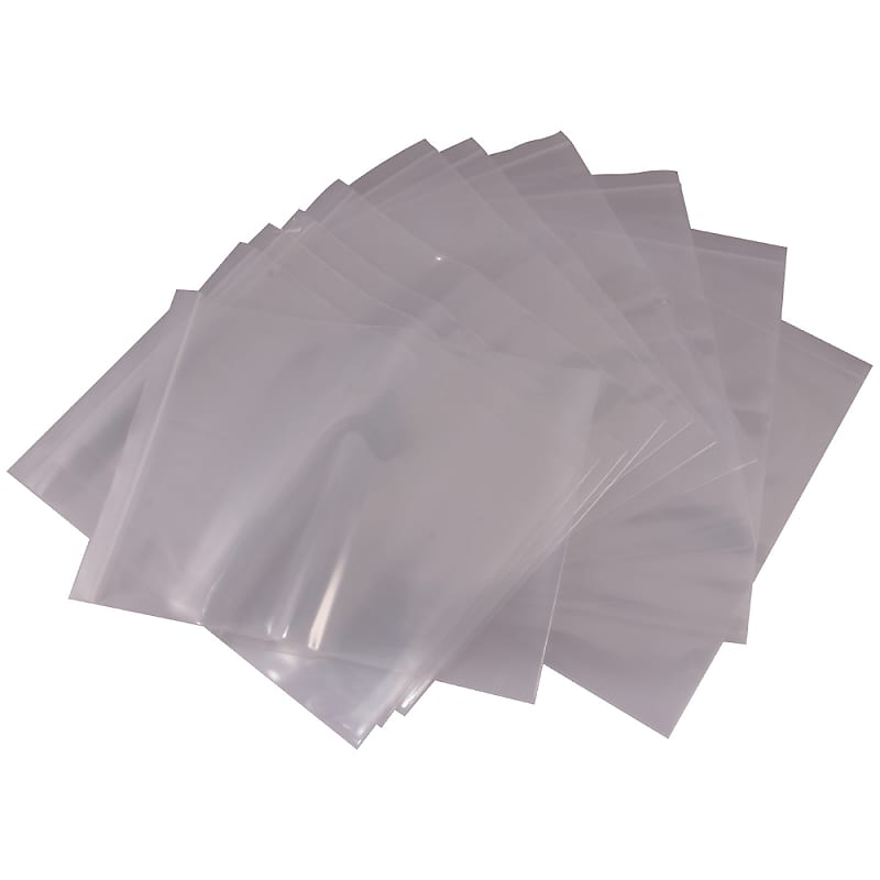 100 Pack of 8 Inch x 10 Inch Clear Reclosable Poly Bags - 2 MIL zip lock bag image 1