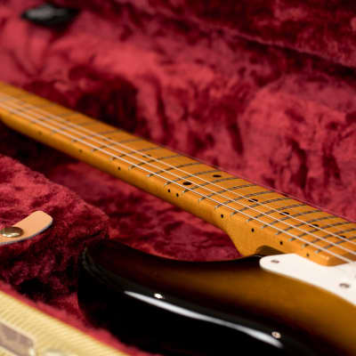 Fender Limited Edition 40th Anniversary 1954 Reissue Stratocaster with Maple Fretboard 1994 - 2-Color Sunburst image 15