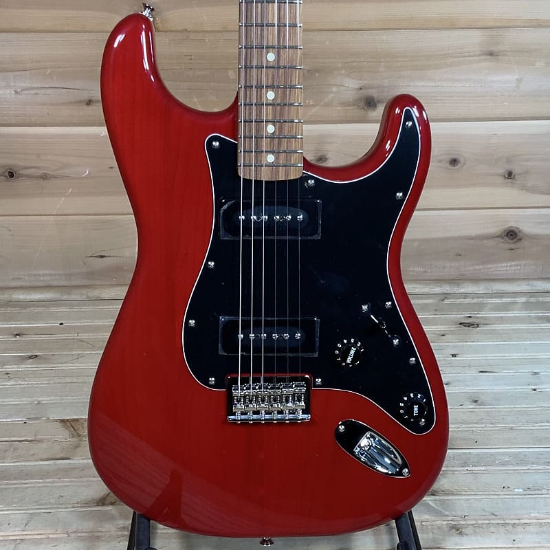 Fender Noventa Stratocaster Electric Guitar - Crimson Red Transparent image 1