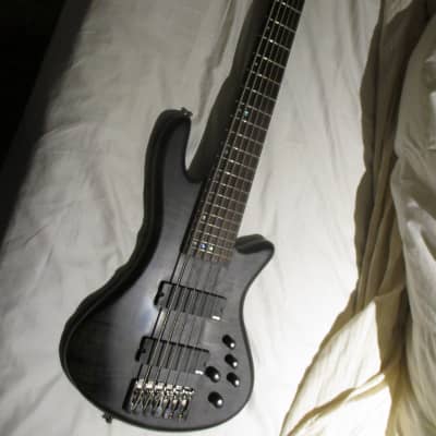 Schecter Stiletto Studio-6 Active 6-String Bass 2010s - Black image 1