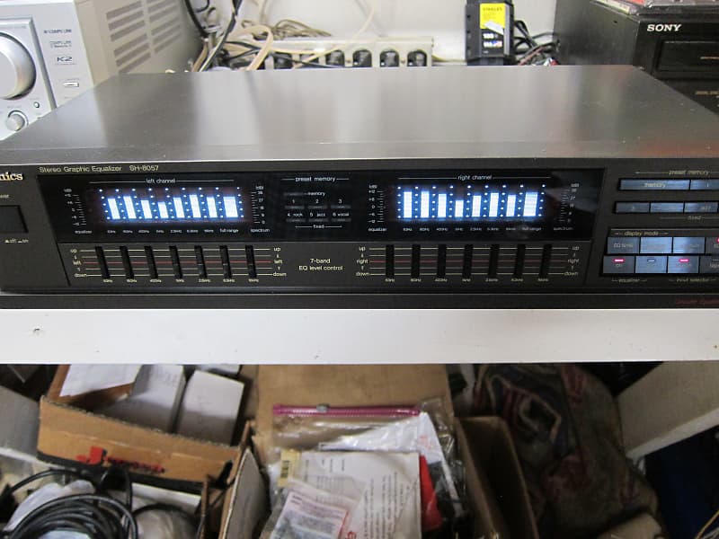 Technics SH-8057 Stereo Graphic EQ Programmable, Spectrum | Reverb