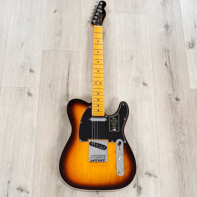 Fender Ultra Luxe Telecaster Guitar, Maple Fretboard, 2-Color Sunburst image 3