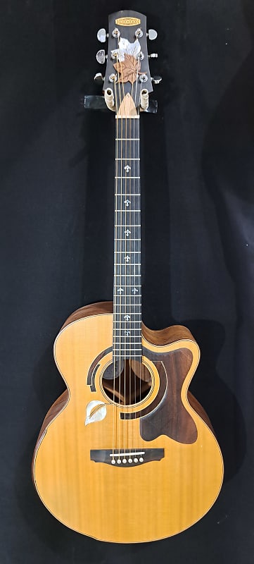 Blueberry NEW IN STOCK Handmade Acoustic Guitar Grand Concert Maple Leaf image 1