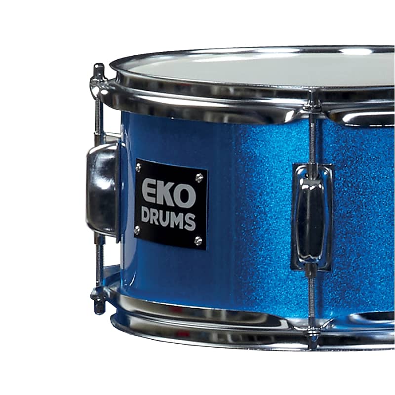 EKO Drums ED-100 Metallic Blue 3 Pezzi Batteria Acustica per Bambini