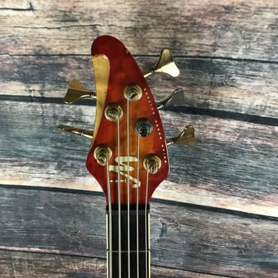 Used Brian Moore i5 USB 5 String Electric Bass with Case image 3
