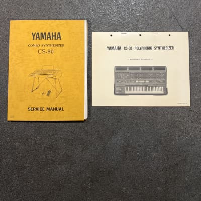 Yamaha CS-80 Original Service Manual Set